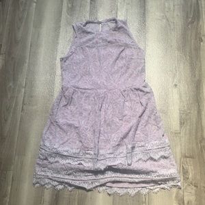 Purple lace dress